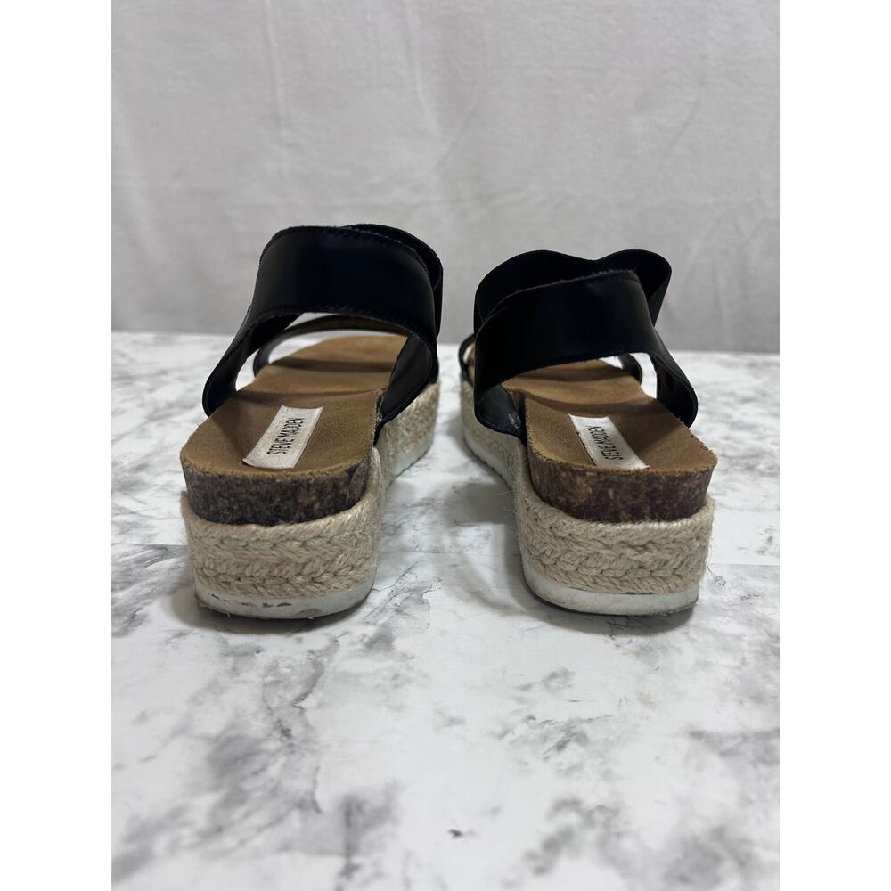 Women's Black Espadrille Sandals - Picture 5 of 9